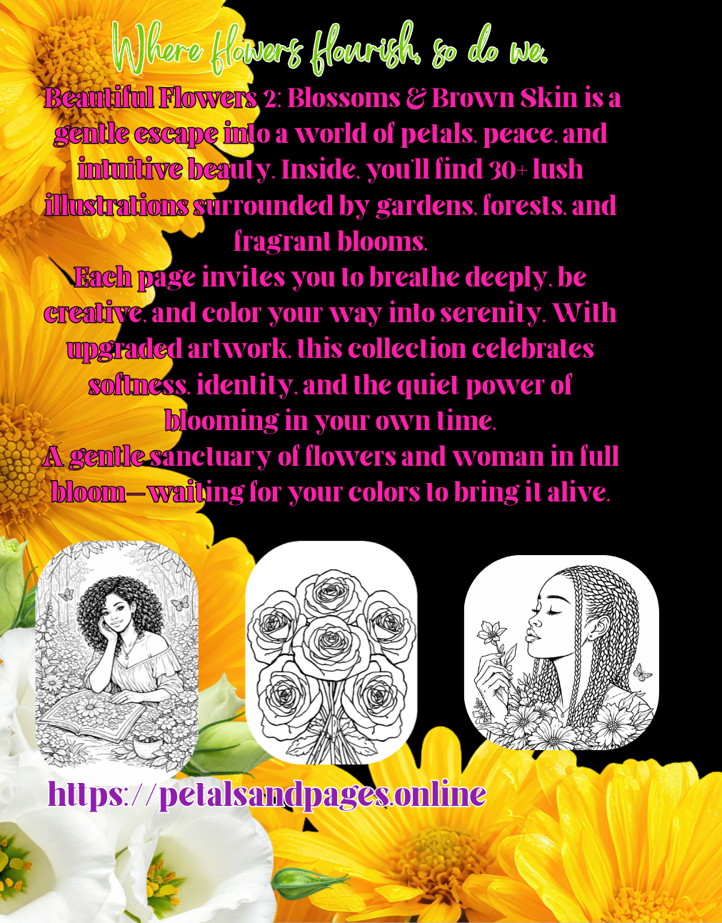 Beautiful Flowers, Blossoms & Brown Skin