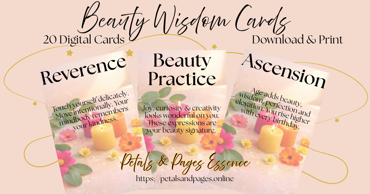 20 Beauty Wisdom Cards Deck (Digital Product)